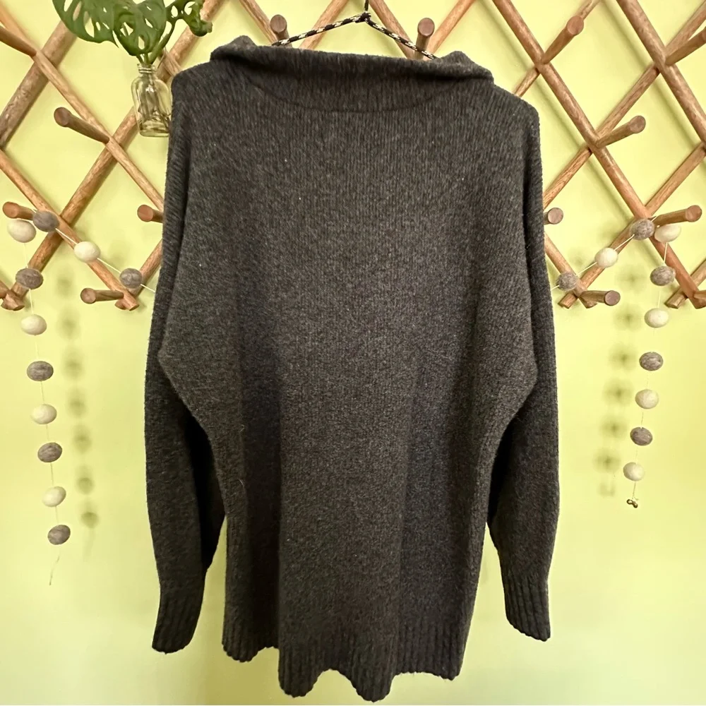 Lou & Grey | XL | Wool Blend Zip Tunic Sweater - Picture 4 of 4